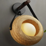 Sustainable Style: Natural Fiber Shade Wall Lamp for Eco-Friendly Decor