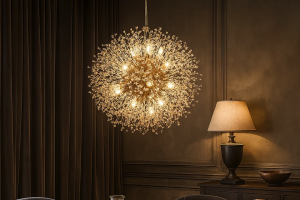 Sparkling Elegance: Modern Dandelion Crystal Chandelier