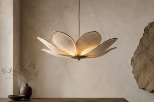 Embracing Imperfection: Wabi Sabi Linear Chandelier in Flower Shape