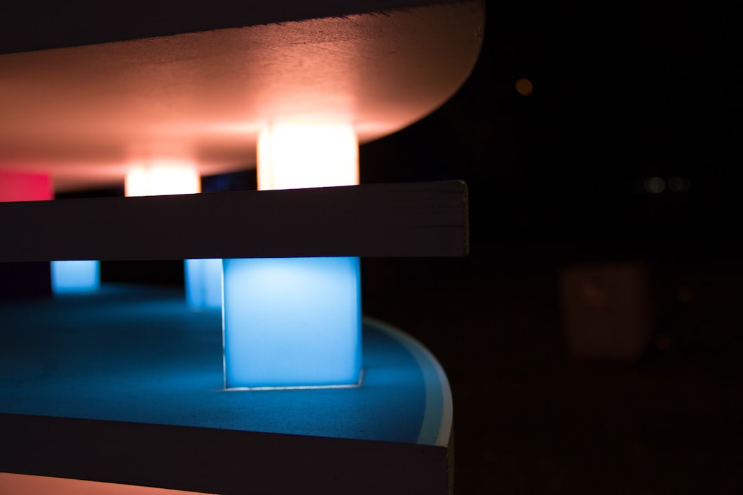 Photo frosted acrylic patio lamp